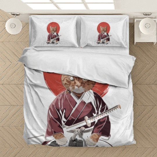 Neko Battousai Samurai Cat Classic Bedding Sets