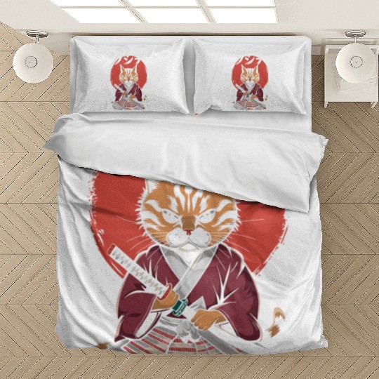 Neko Battousai Samurai Cat Classic Bedding Sets