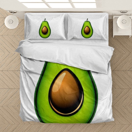 Avocado food art vegan design 8 Bedding Sets