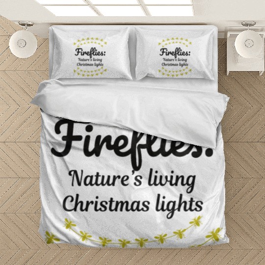 Fireflies Firefly Lightning Bug Insect Christmas Bedding Sets