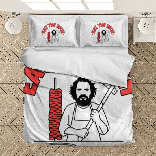 Eat The Rich Döner Kebab Satirical Design Bedding Sets