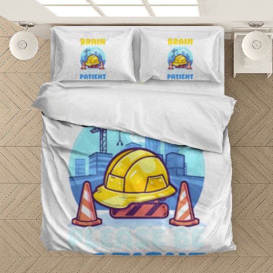 Depression Awareness Brain Under Construction Bedding Sets