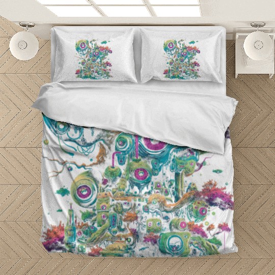 Weirdcore Aesthetic Eyes Eyeball Machines Dreamcor Bedding Sets