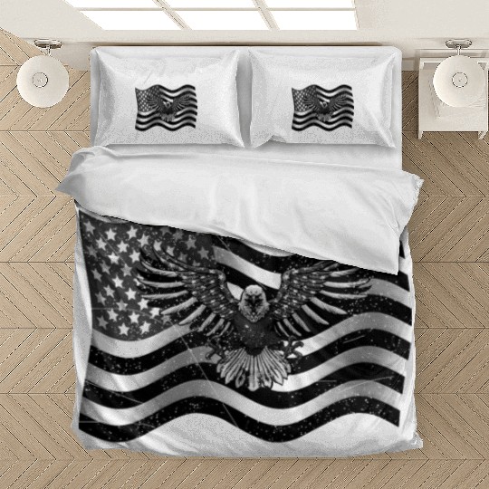 Try That In a Small Town US Flag Bedding Sets