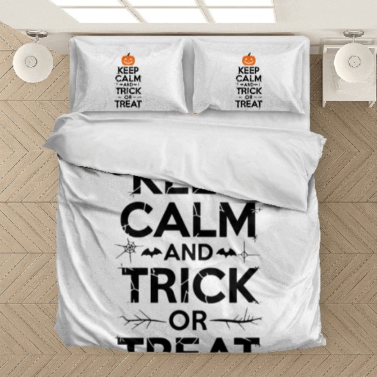 Keep Calm and Trick or Treat - Halloween Bedding Sets