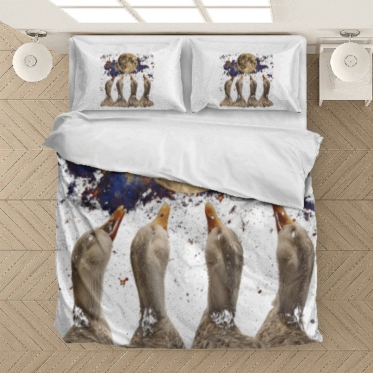 Ducks Farm Animal Farmer Howling Moon Bedding Sets