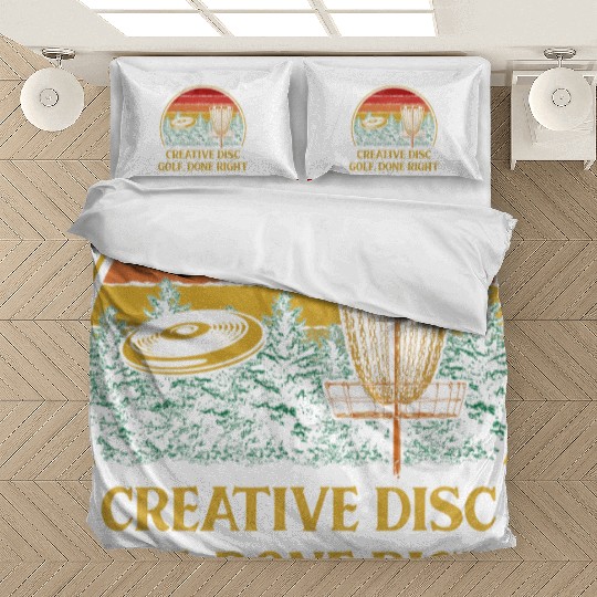Creative Disc Golf Done Motivational Quote Golfer Bedding Sets