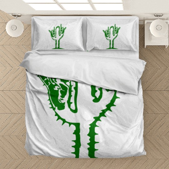 Cactus Plant Heavy Metal Hard Rock Hand Gesture Bedding Sets
