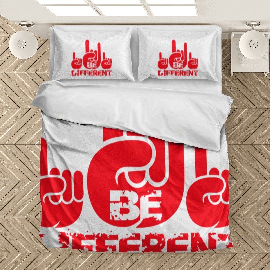 3 Be Different Heavy Metal Hard Rock Hand Gesture Bedding Sets