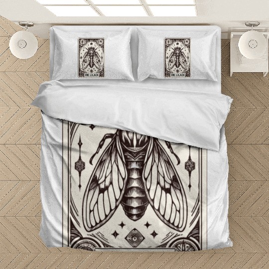 Cicada Tarot Card Brood Emergence Bedding Sets