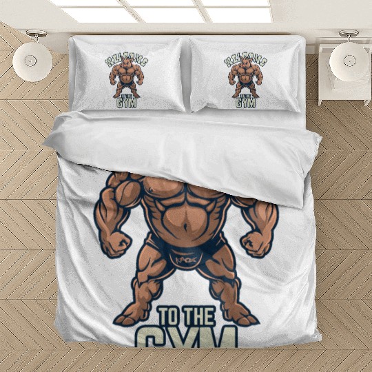 Welcome to the Gym: Bodybuilder Pig Bedding Sets