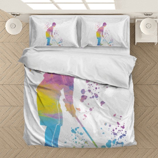 Golfer Colorsplash Kids Miniature Golf Bedding Sets