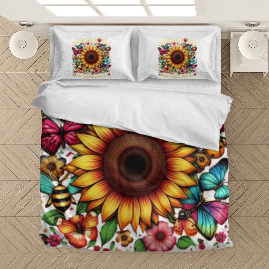 Spread Love & Kindness Sunflower Design Bedding Sets