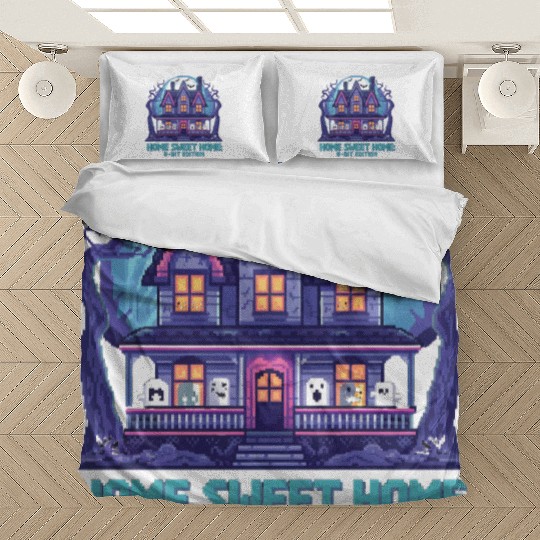 8 Bit Haunted House 01 Bedding Sets