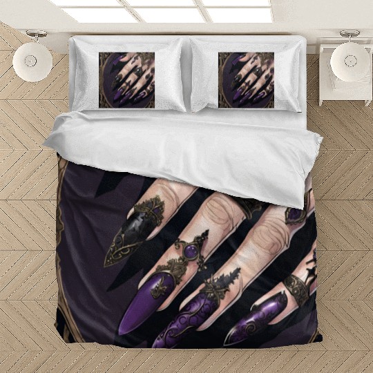 Gothic Fantasy Halloween Nails Bedding Sets