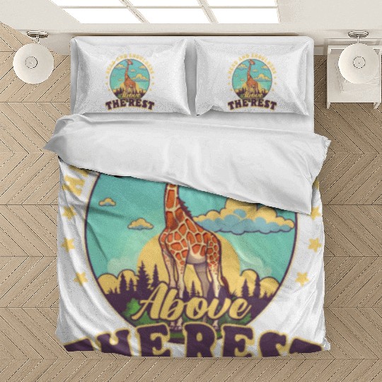 Giraffe Head And Shoulders Above The Rest Bedding Sets
