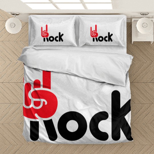 Heavy Metal Fun Hard Rock Music Horns Hand Gesture Bedding Sets