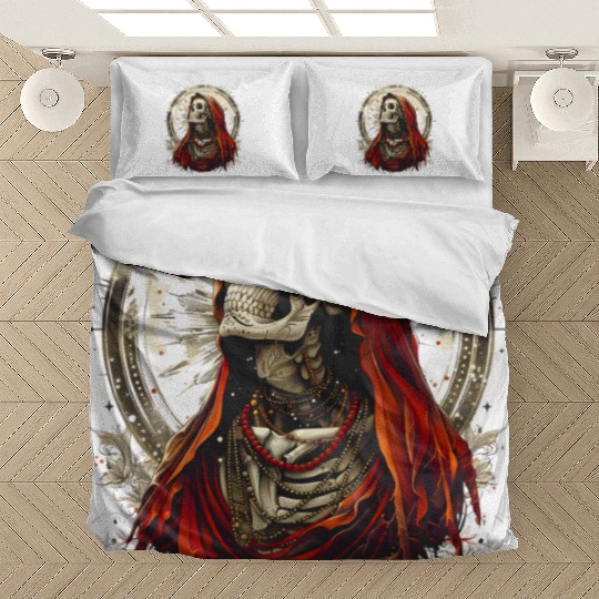 Santa Muerte Saint Death Mexican Sugar Skull Bedding Sets
