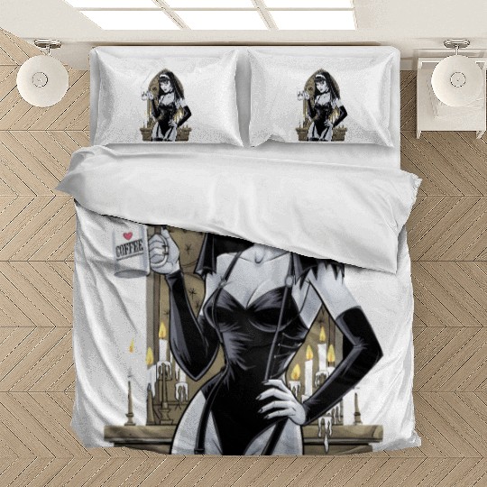 Gothic Coffee Lover Halloween Costume For a Bedding Sets
