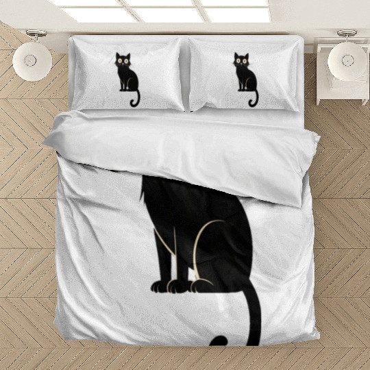 Mystical Black Cat Lover Bedding Sets