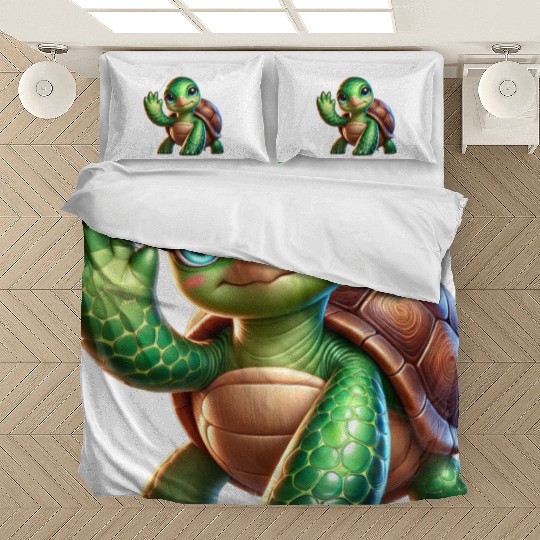 Adorable Waving Turtle Bedding Sets