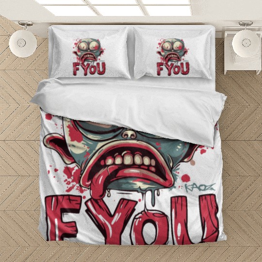 F You, Zombie Gnome Bedding Sets