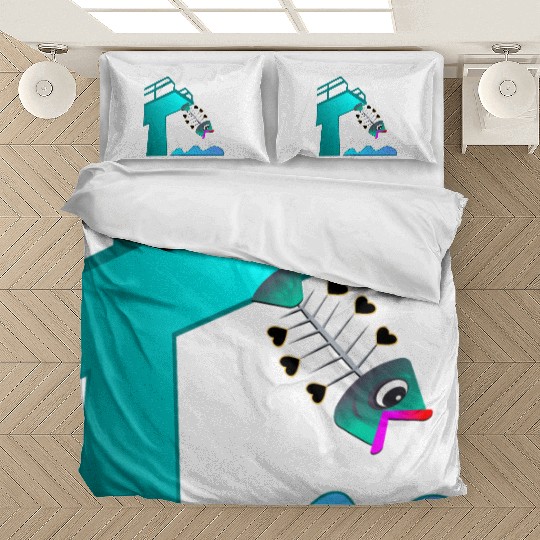 HIGH DIVING FISH - SWIMMING Bedding Sets