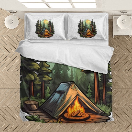 Tents Forest Nature Camping Bedding Sets