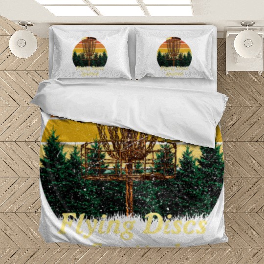 Flying Discs Spotted Disc Golf Outdoor Game Golfer Bedding Sets