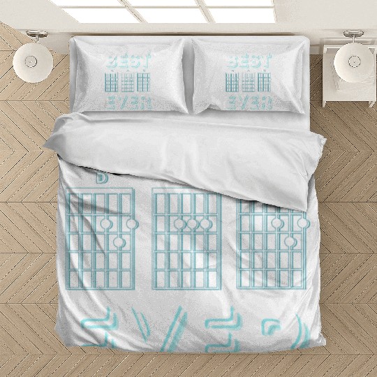 Best Dad Ever Guitar Notes Bedding Sets