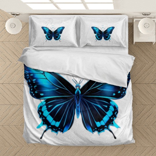Celestial Blue Butterfly Bedding Sets