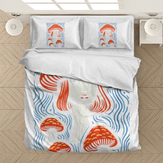Mushroom Head Lady Bedding Sets