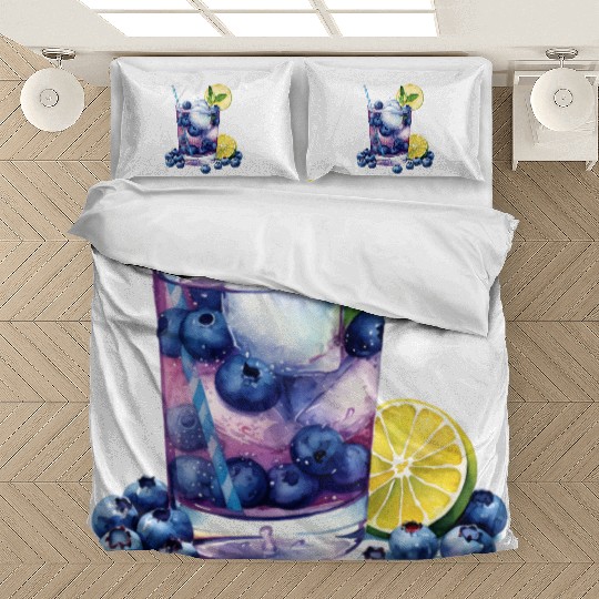 Blueberry Lemon Cocktail Bedding Sets