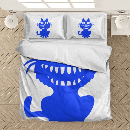 Funny Crazy Monster Cat Halloween Horror Teeth Fun Bedding Sets