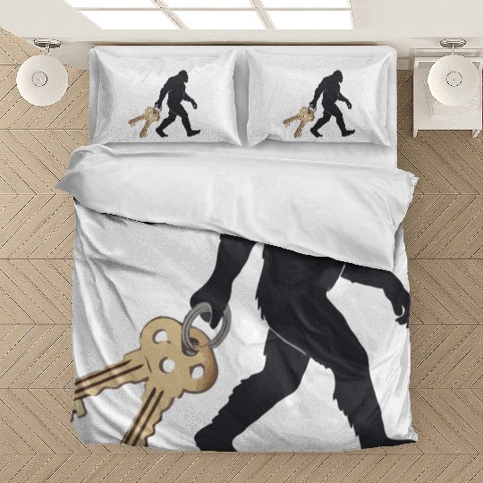 Realistic Bigfoot Silhouette Bedding Sets Sasquatch