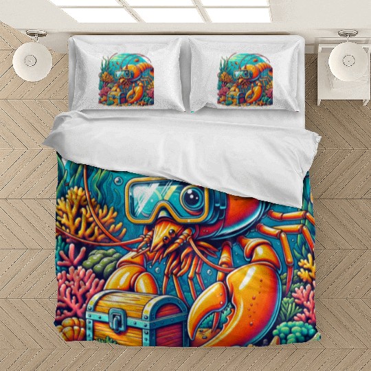 Shrimp Exploration-Underwater Adventure Bedding Sets