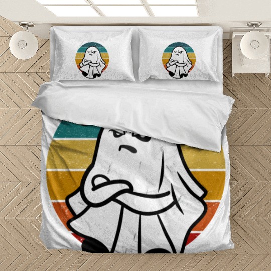 This Is Boo Sheet Ghost Retro Halloween Bedding Sets