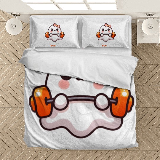 Working On My Booty – Boo-Ty Halloween Gym ghost Bedding Sets