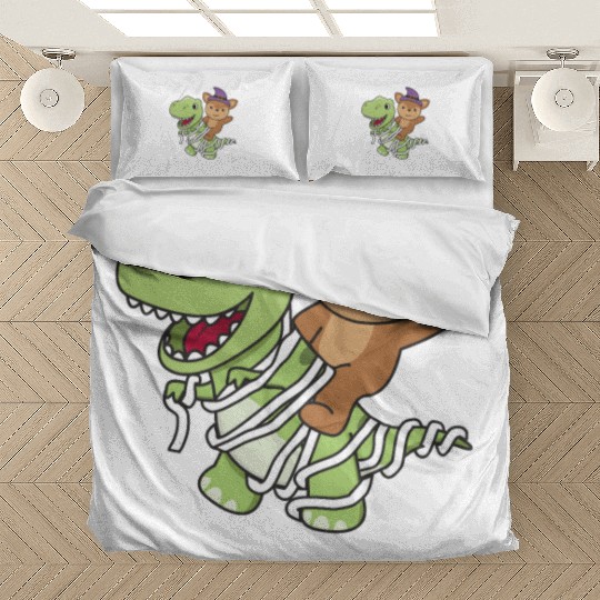 Deer Happy Halloween T-rex Mummy Costume Bedding Sets