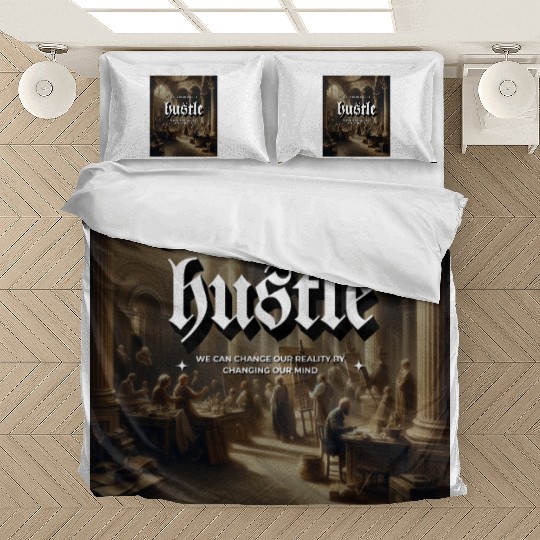 Hustle Antique Gallery Building Classic Painting Bedding Sets