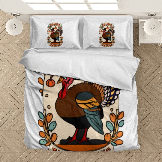 Pilgrim Turkey - Thanksgiving Celebration Art Bedding Sets