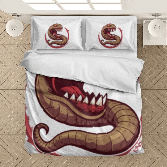 The Communist Worm: Comrade of Horror Bedding Sets