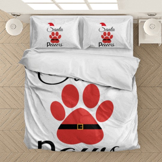 Santa Paws Bedding Sets, Christmas for Pet lover santa