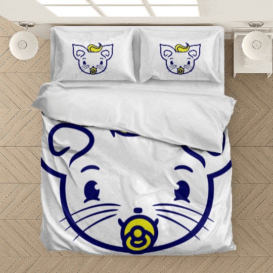 Baby Cat Cute Pacifier Kitten Toddler Child Face Bedding Sets