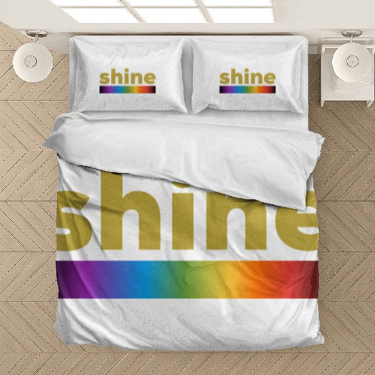 Shine. Light spectrum line. Bedding Sets