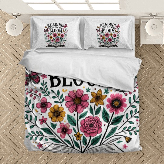 Reading Helps Your Mind Bloom Bedding Sets