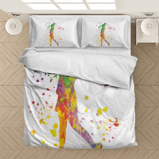 Golfer Colorsplash Kids Miniature Golf Bedding Sets