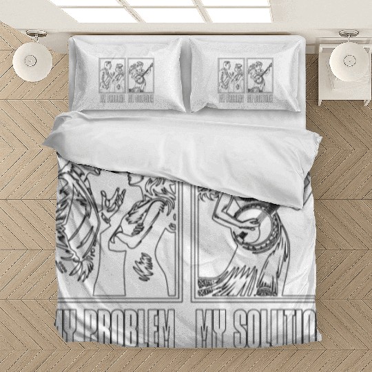 Bluegrass Music My Problem My Pictogram Mom Dad Bedding Sets
