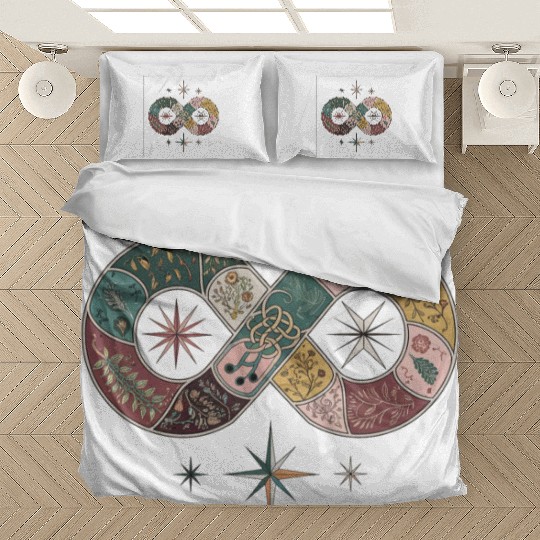 Turkish Infinity Floral Stars Bedding Sets