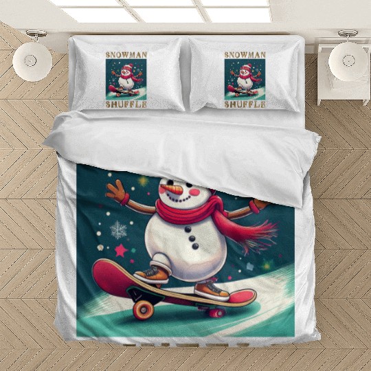 Snowman Shuffle: The Coolest Winter Ride Bedding Sets